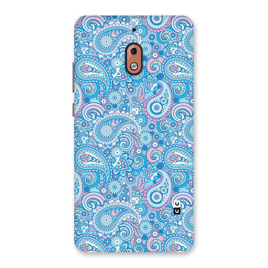 Blue Block Pattern Back Case for Nokia 2.1