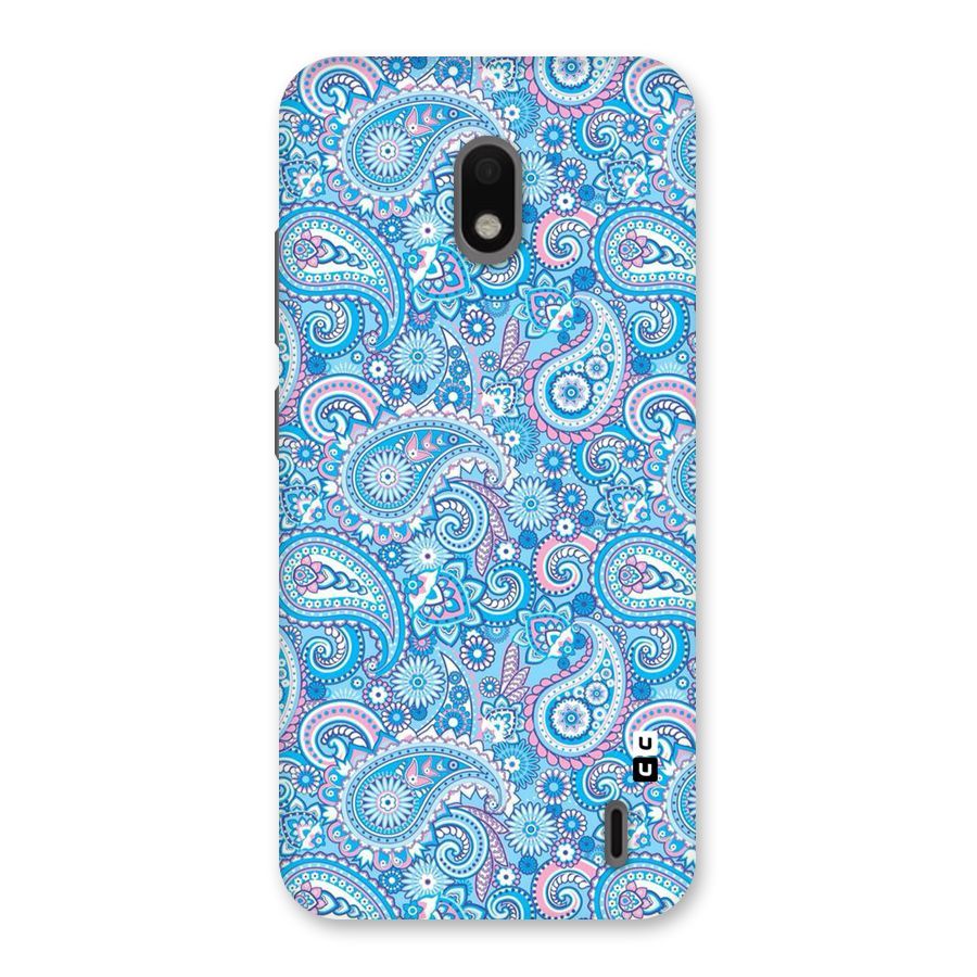 Blue Block Pattern Back Case for Nokia 2.2