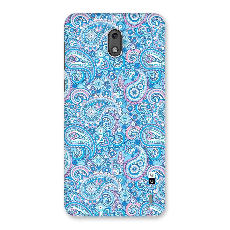 Blue Block Pattern Back Case for Nokia 2