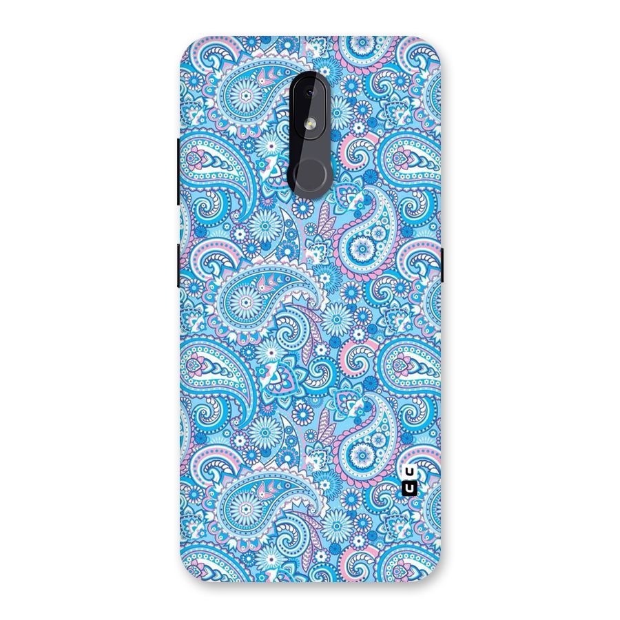 Blue Block Pattern Back Case for Nokia 3.2