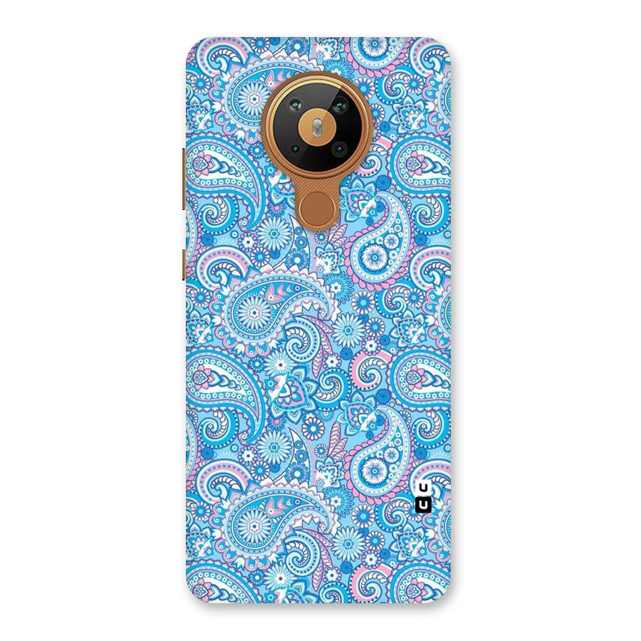 Blue Block Pattern Back Case for Nokia 5.3