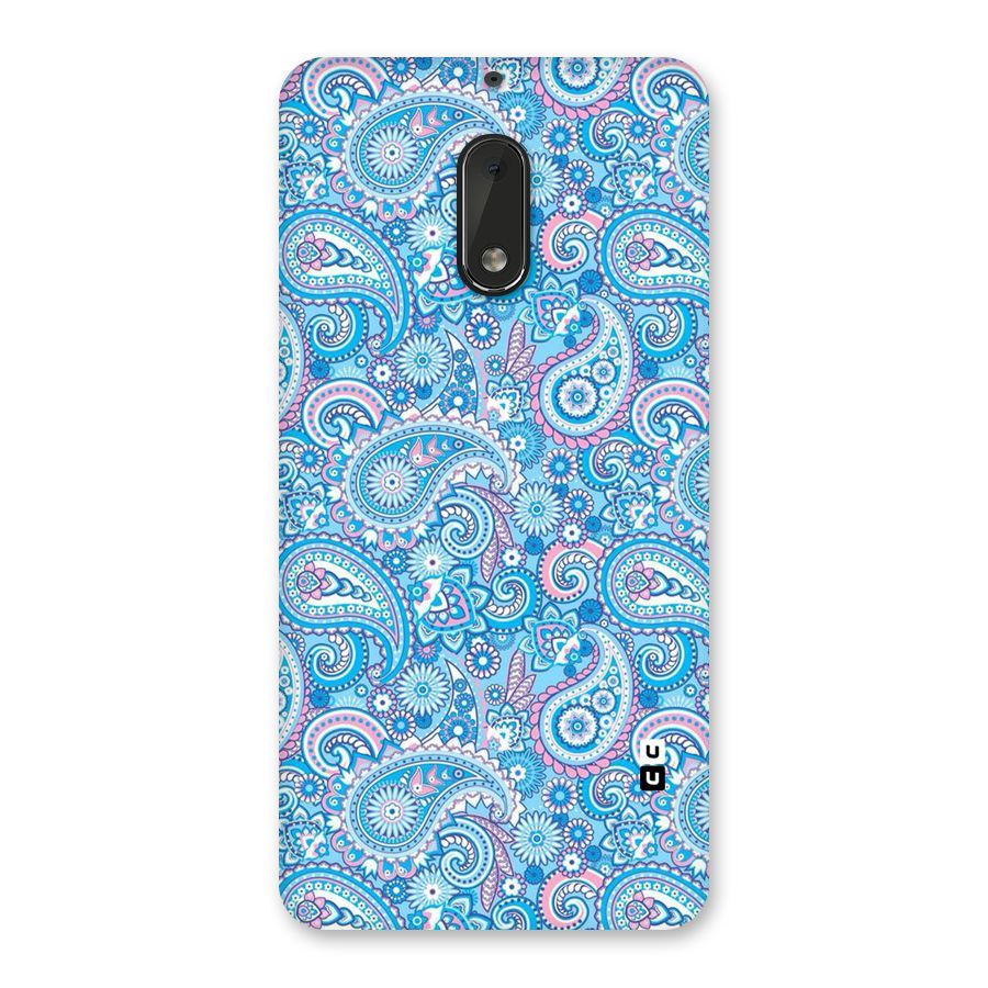 Blue Block Pattern Back Case for Nokia 6