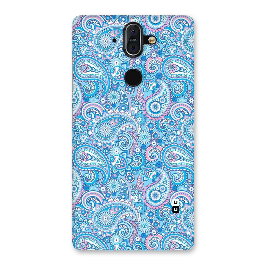 Blue Block Pattern Back Case for Nokia 8 Sirocco