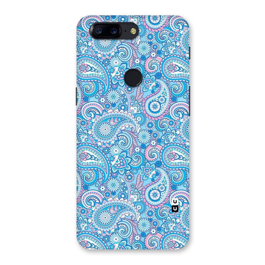 Blue Block Pattern Back Case for OnePlus 5T