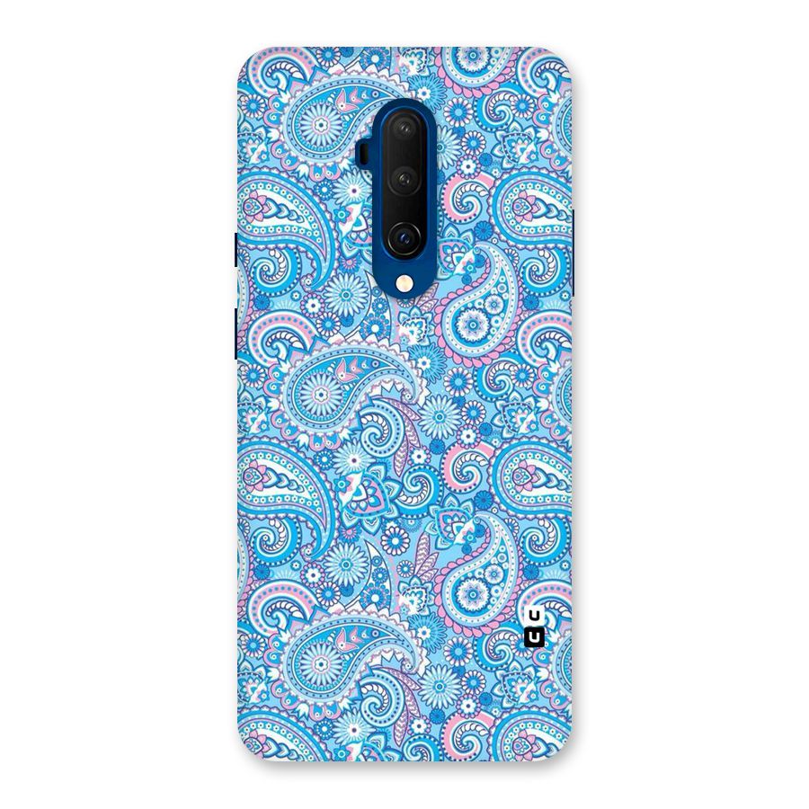 Blue Block Pattern Back Case for OnePlus 7T Pro