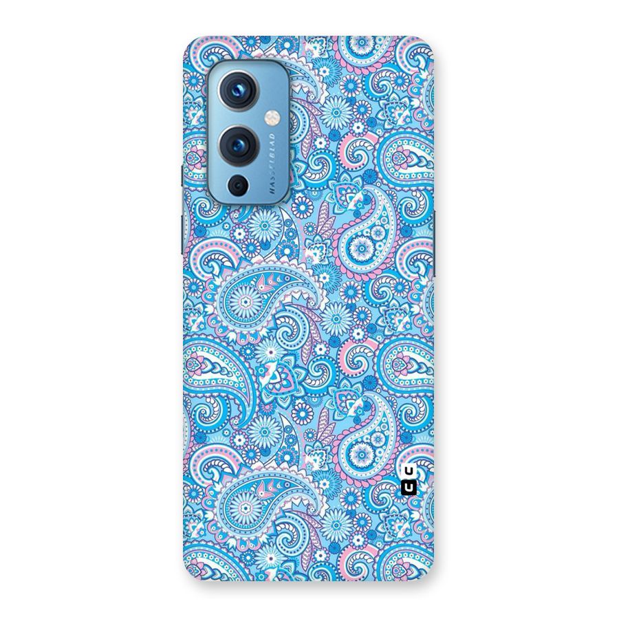 Blue Block Pattern Back Case for OnePlus 9