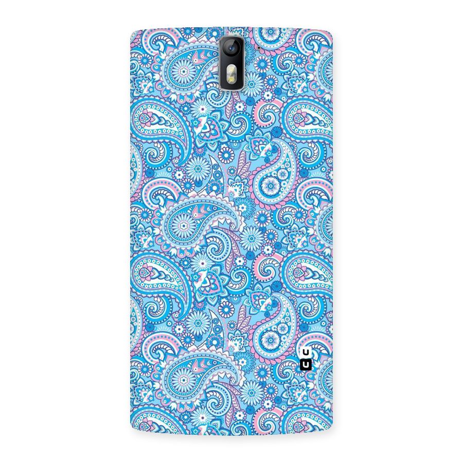 Blue Block Pattern Back Case for One Plus One
