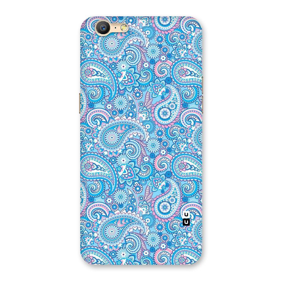 Blue Block Pattern Back Case for Oppo A39