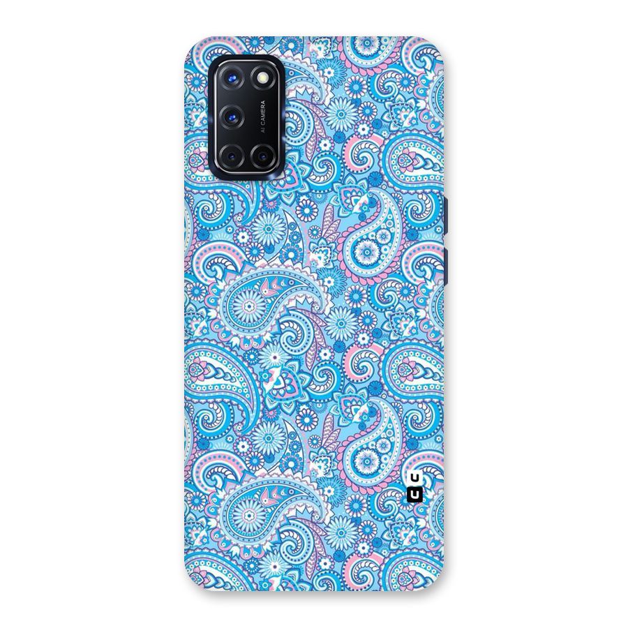 Blue Block Pattern Back Case for Oppo A52