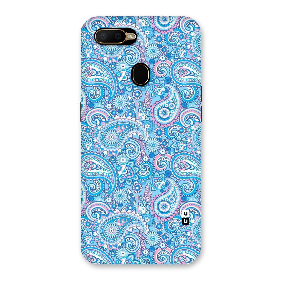Blue Block Pattern Back Case for Oppo A5s