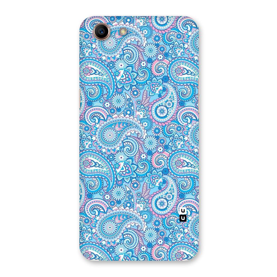 Blue Block Pattern Back Case for Oppo A83 (2018)