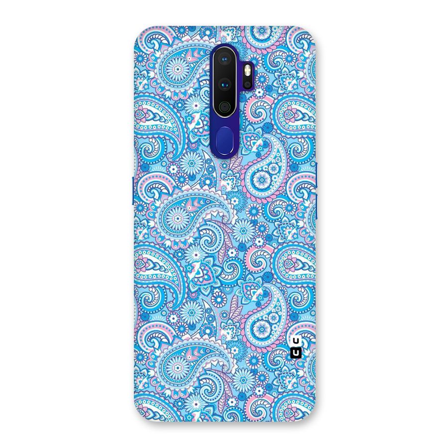 Blue Block Pattern Back Case for Oppo A9 (2020)