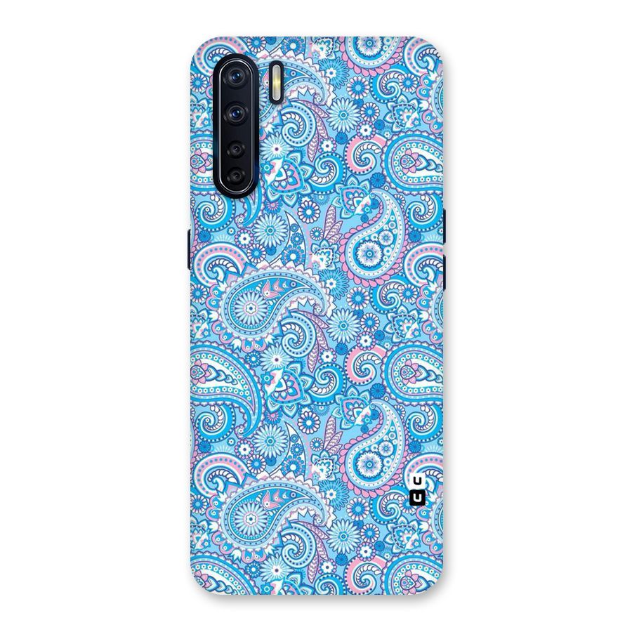 Blue Block Pattern Back Case for Oppo F15