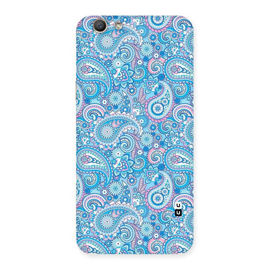 Blue Block Pattern Back Case for Oppo F1s