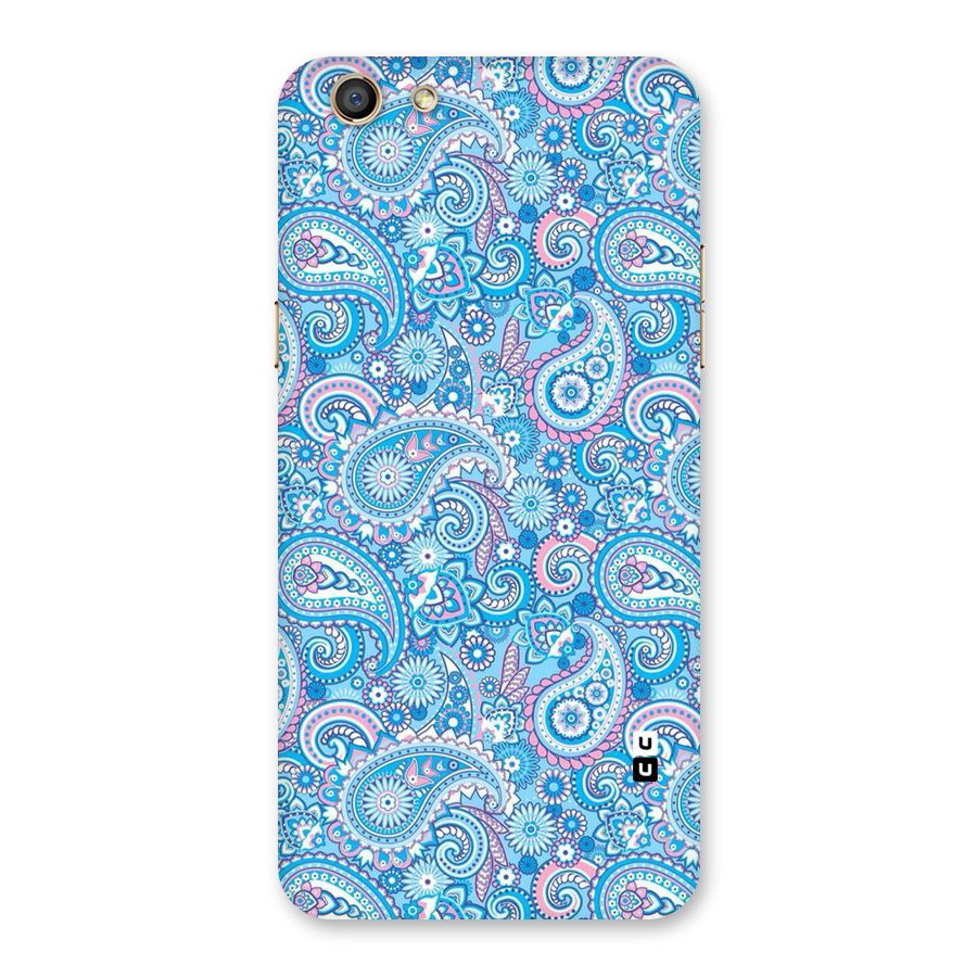 Blue Block Pattern Back Case for Oppo F3