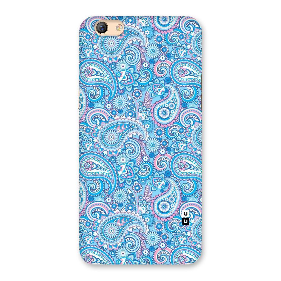 Blue Block Pattern Back Case for Oppo F3 Plus
