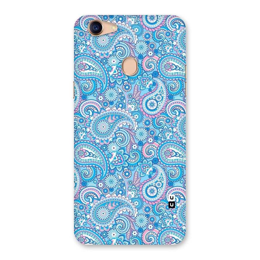 Blue Block Pattern Back Case for Oppo F5