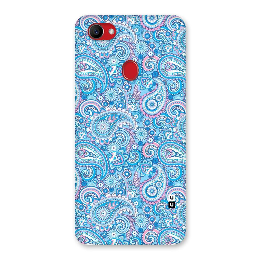 Blue Block Pattern Back Case for Oppo F7