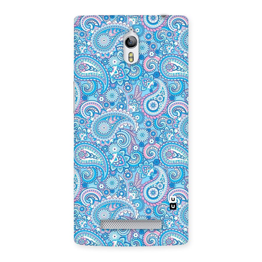 Blue Block Pattern Back Case for Oppo Find 7
