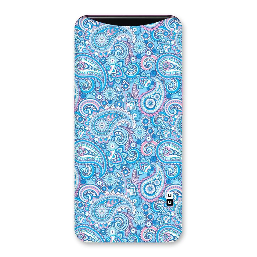 Blue Block Pattern Back Case for Oppo Find X