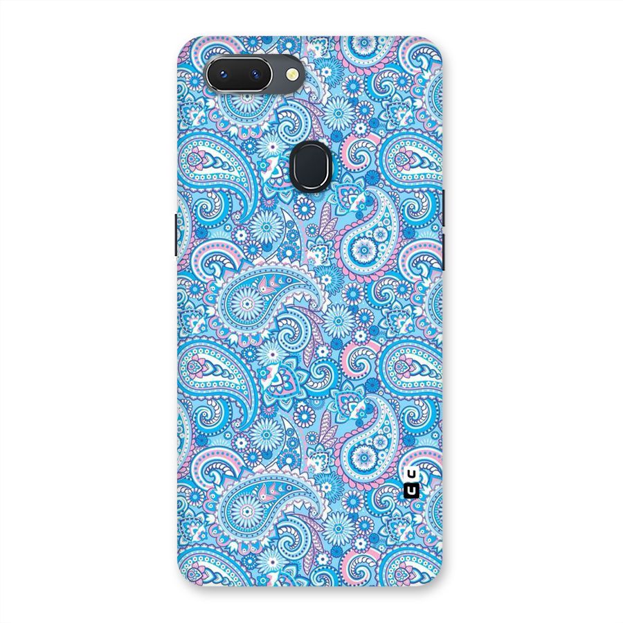 Blue Block Pattern Back Case for Oppo Realme 2