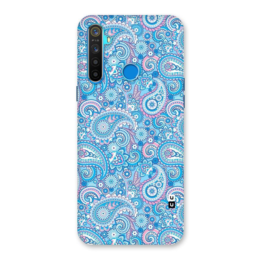 Blue Block Pattern Back Case for Realme 5