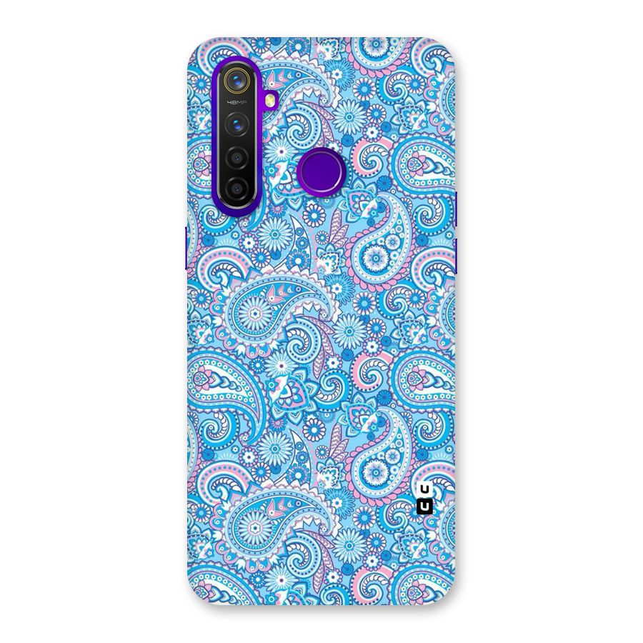 Blue Block Pattern Back Case for Realme 5 Pro