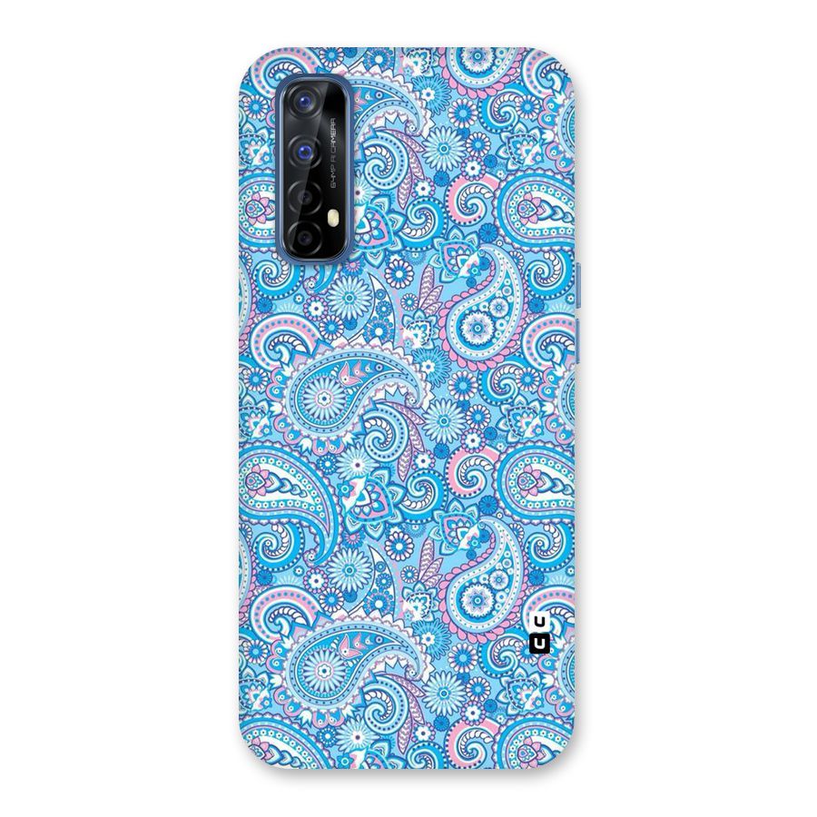 Blue Block Pattern Back Case for Realme 7