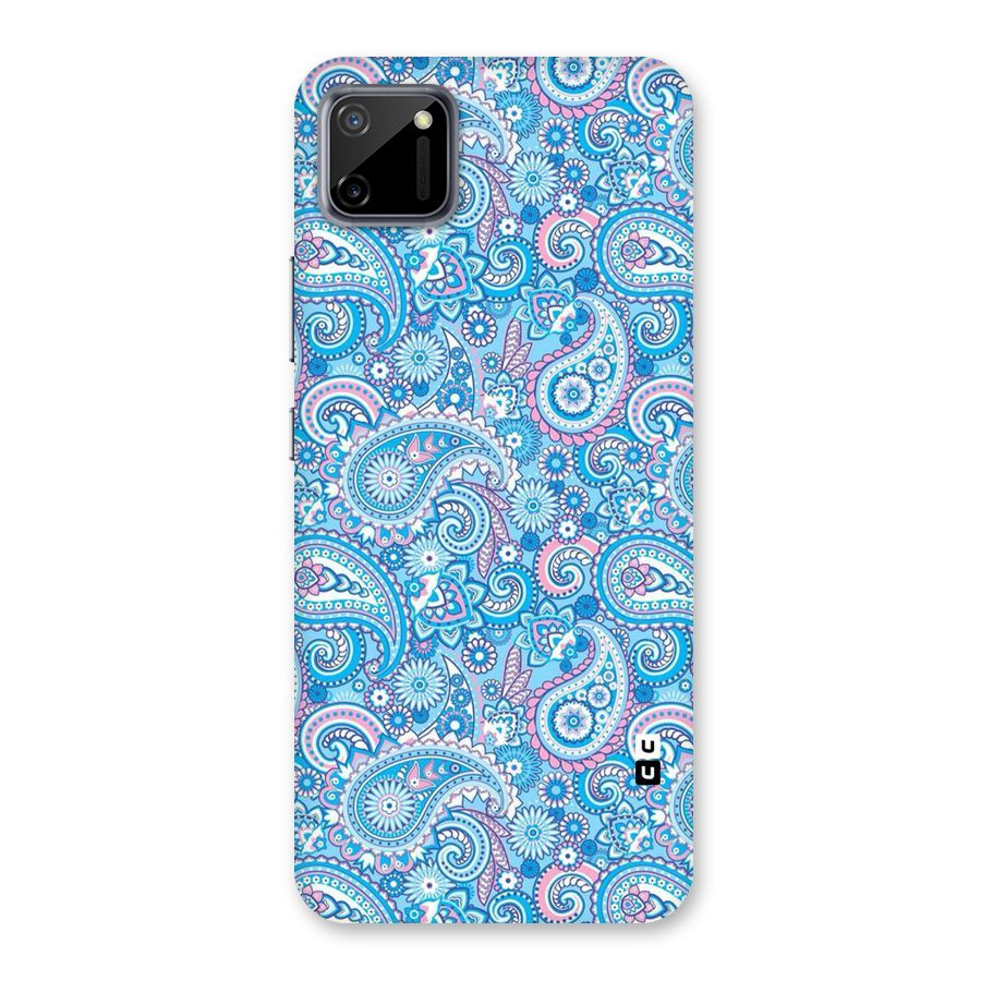 Blue Block Pattern Back Case for Realme C11