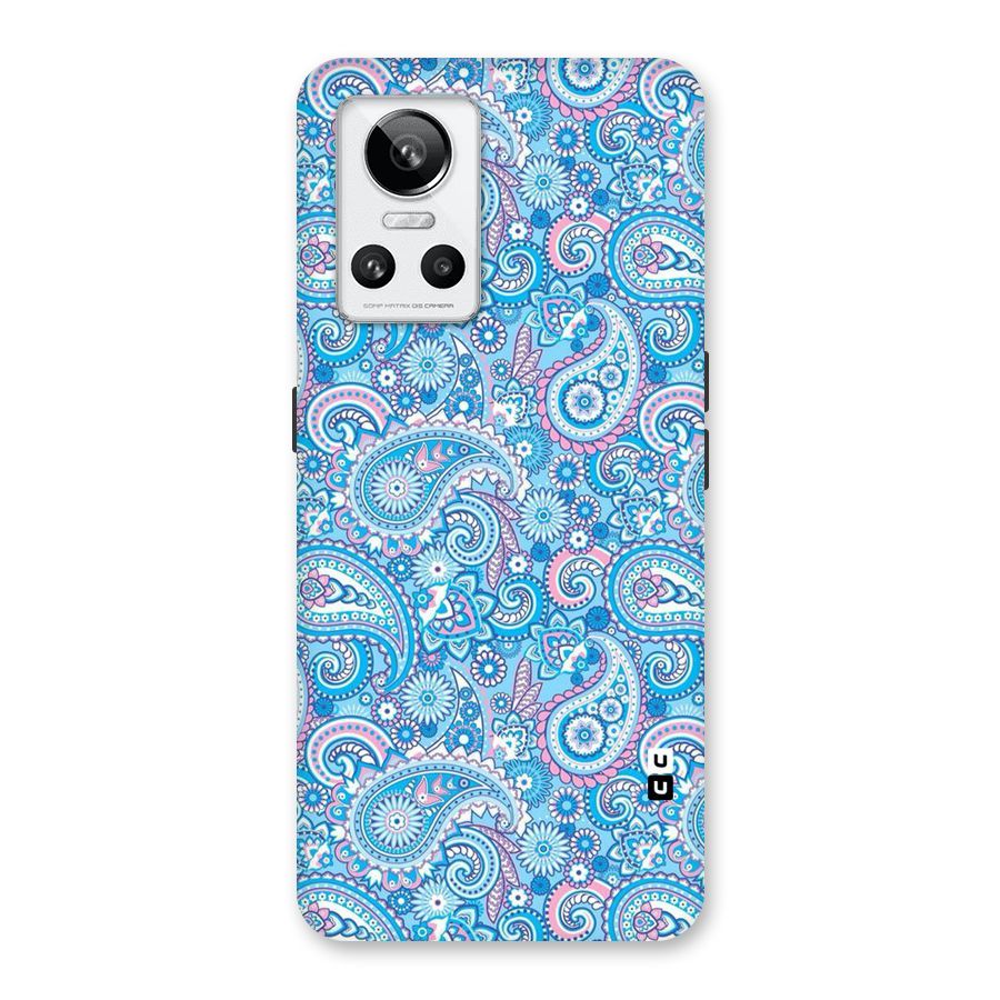 Blue Block Pattern Back Case for Realme GT Neo 3