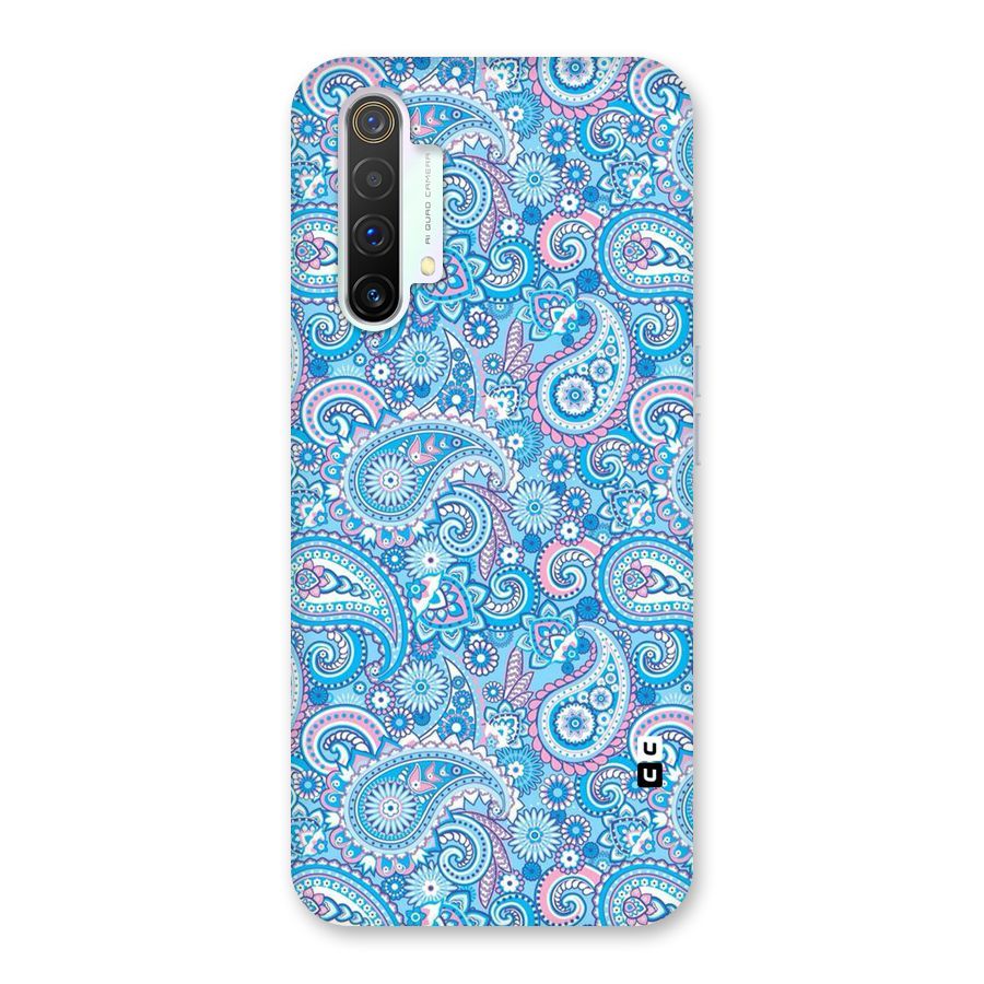Blue Block Pattern Back Case for Realme X3