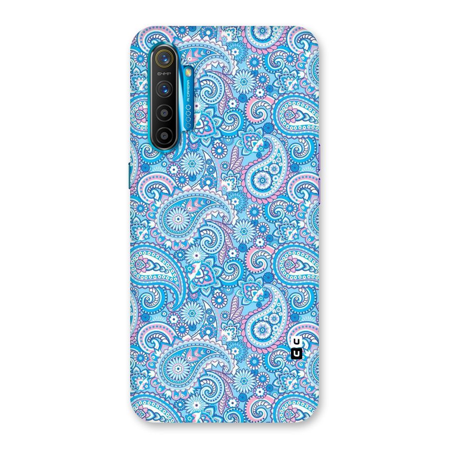 Blue Block Pattern Back Case for Realme XT