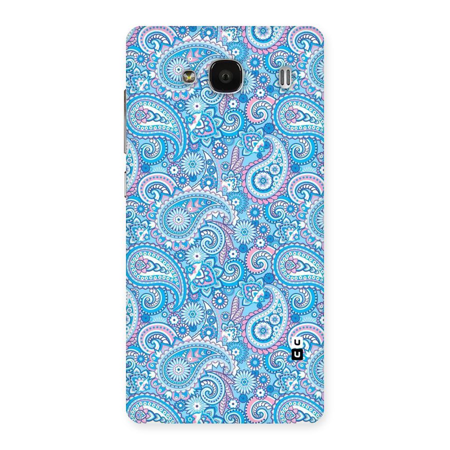 Blue Block Pattern Back Case for Redmi 2