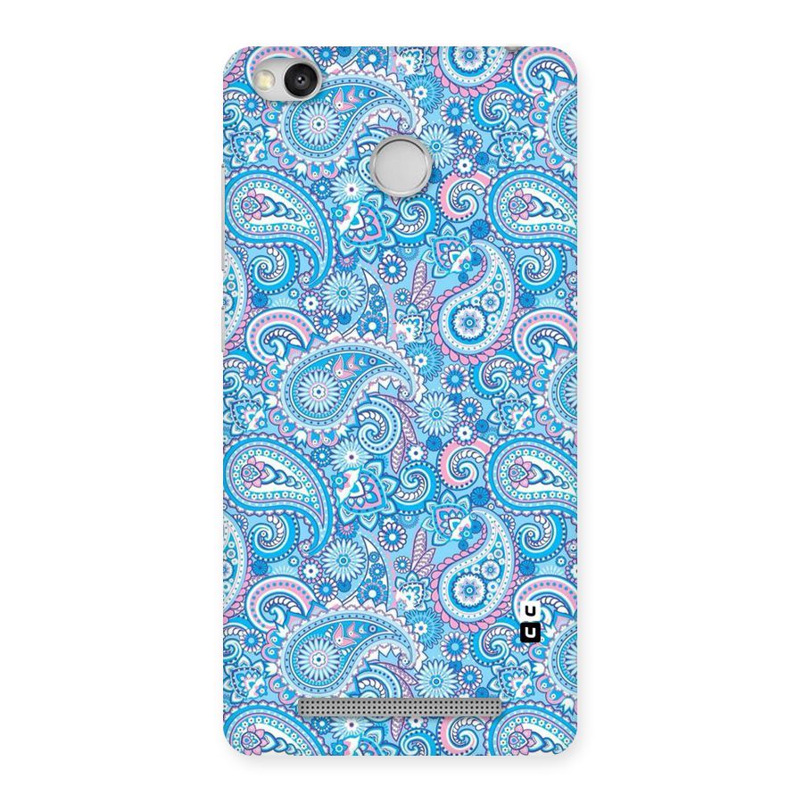 Blue Block Pattern Back Case for Redmi 3S Prime