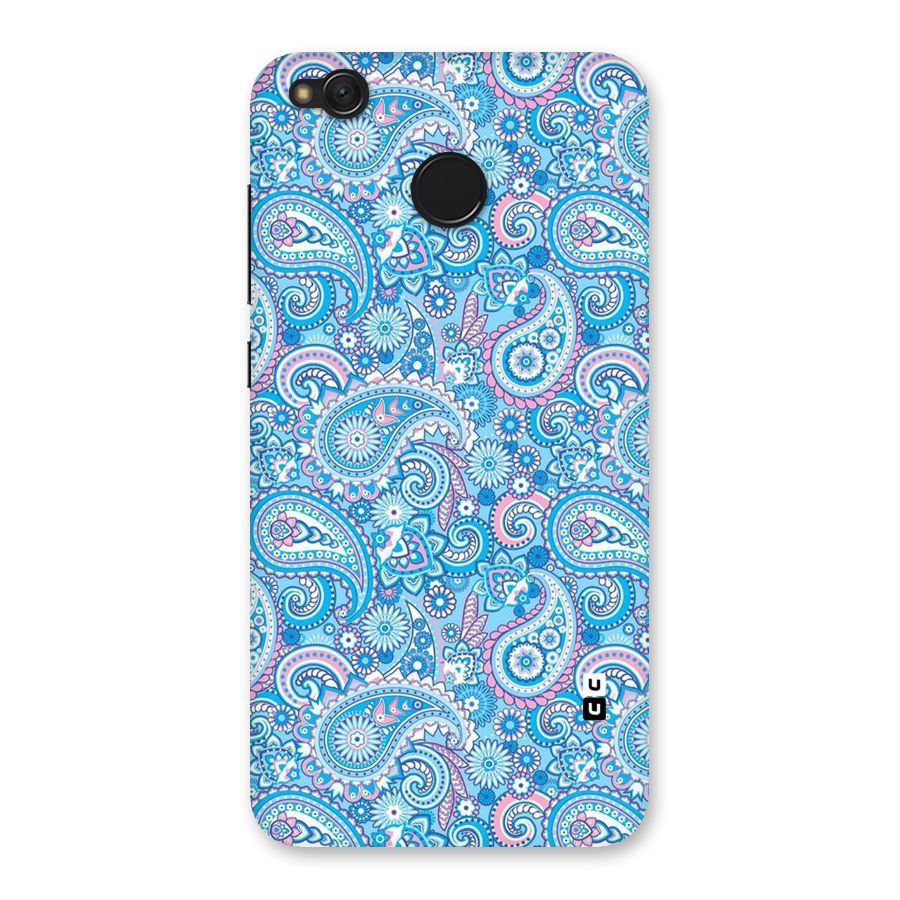 Blue Block Pattern Back Case for Redmi 4