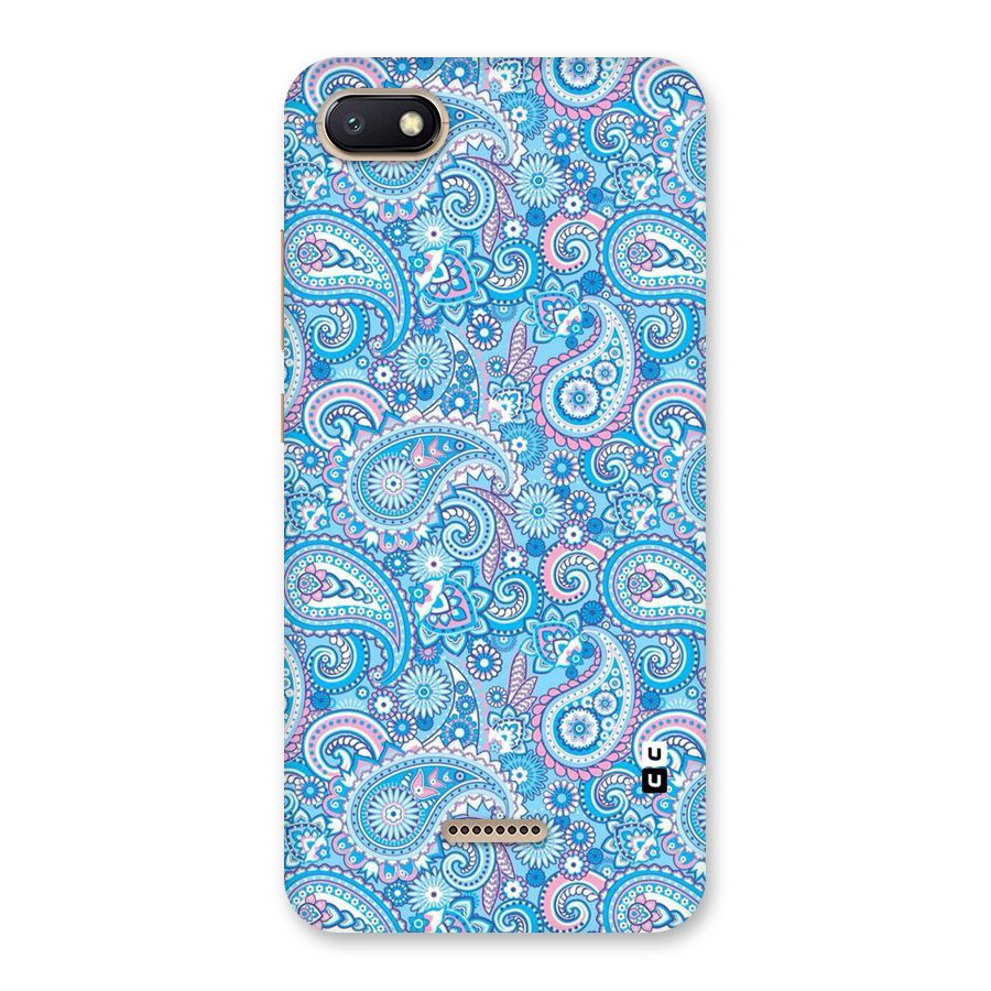 Blue Block Pattern Back Case for Redmi 6A