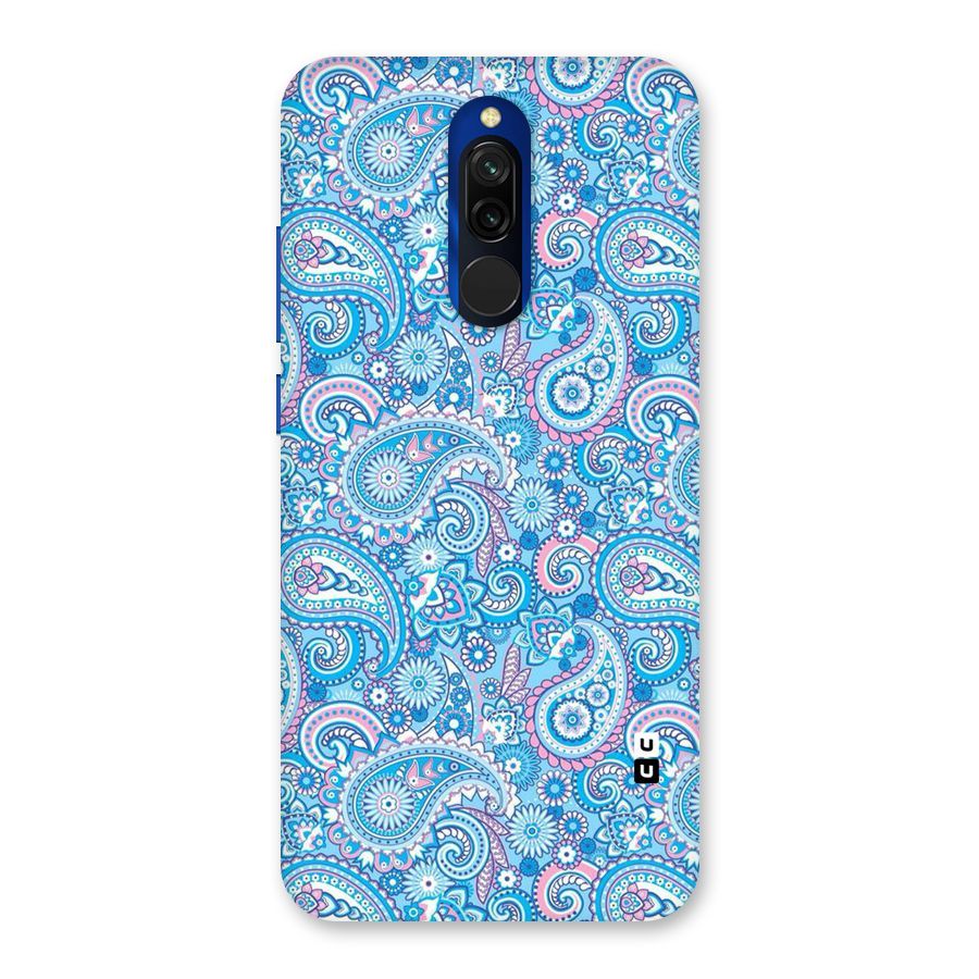 Blue Block Pattern Back Case for Redmi 8