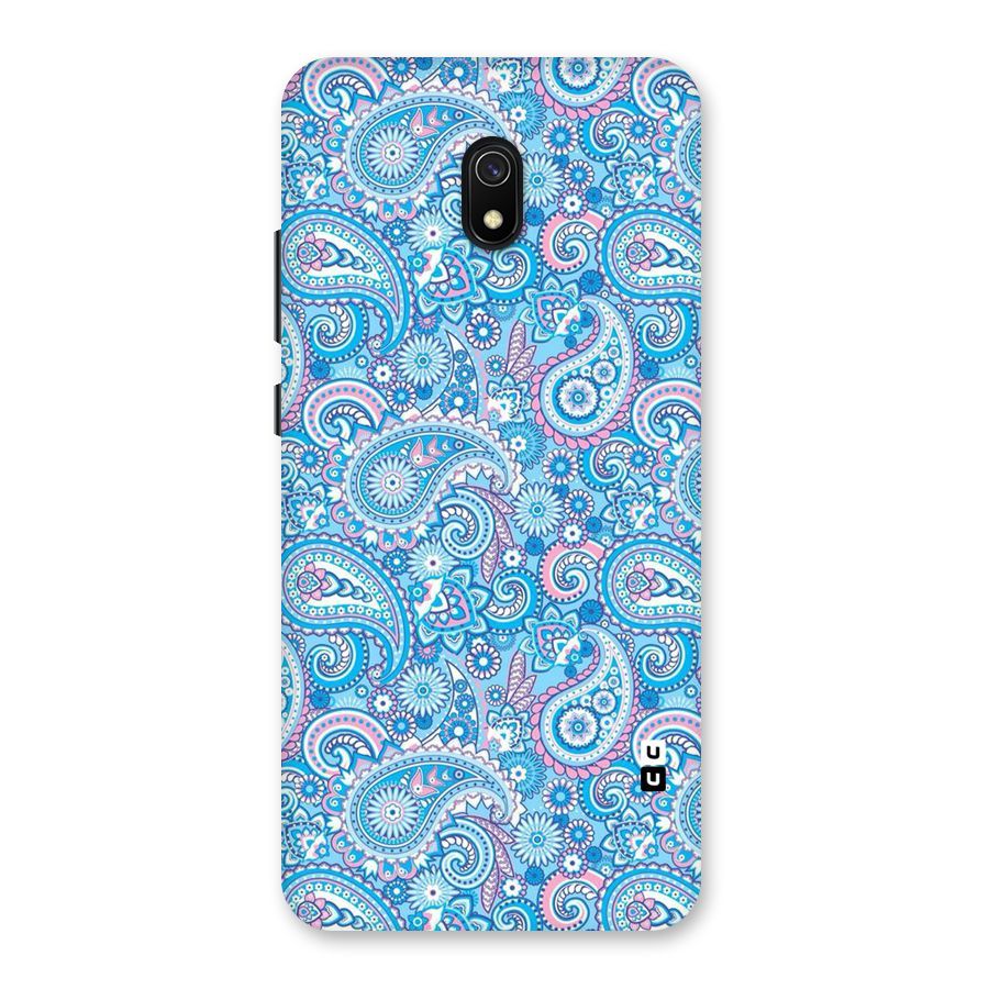 Blue Block Pattern Back Case for Redmi 8A