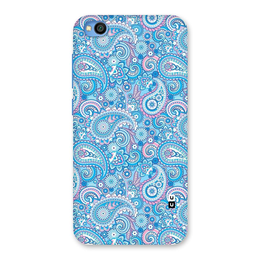 Blue Block Pattern Back Case for Redmi Go