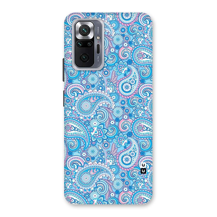 Blue Block Pattern Back Case for Redmi Note 10 Pro
