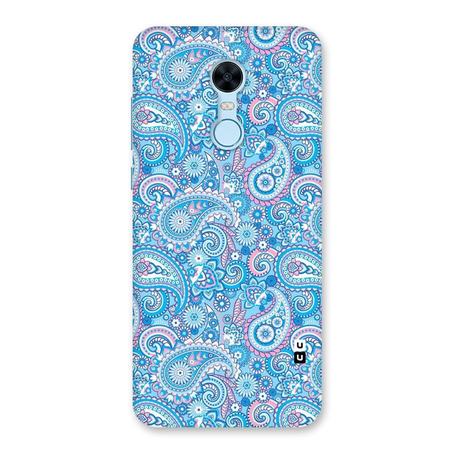 Blue Block Pattern Back Case for Redmi Note 5