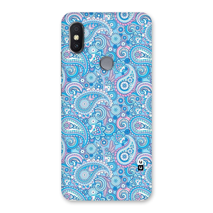 Blue Block Pattern Back Case for Redmi Y2
