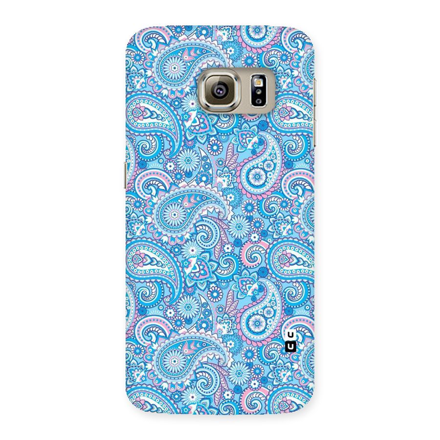 Blue Block Pattern Back Case for Samsung Galaxy S6 Edge