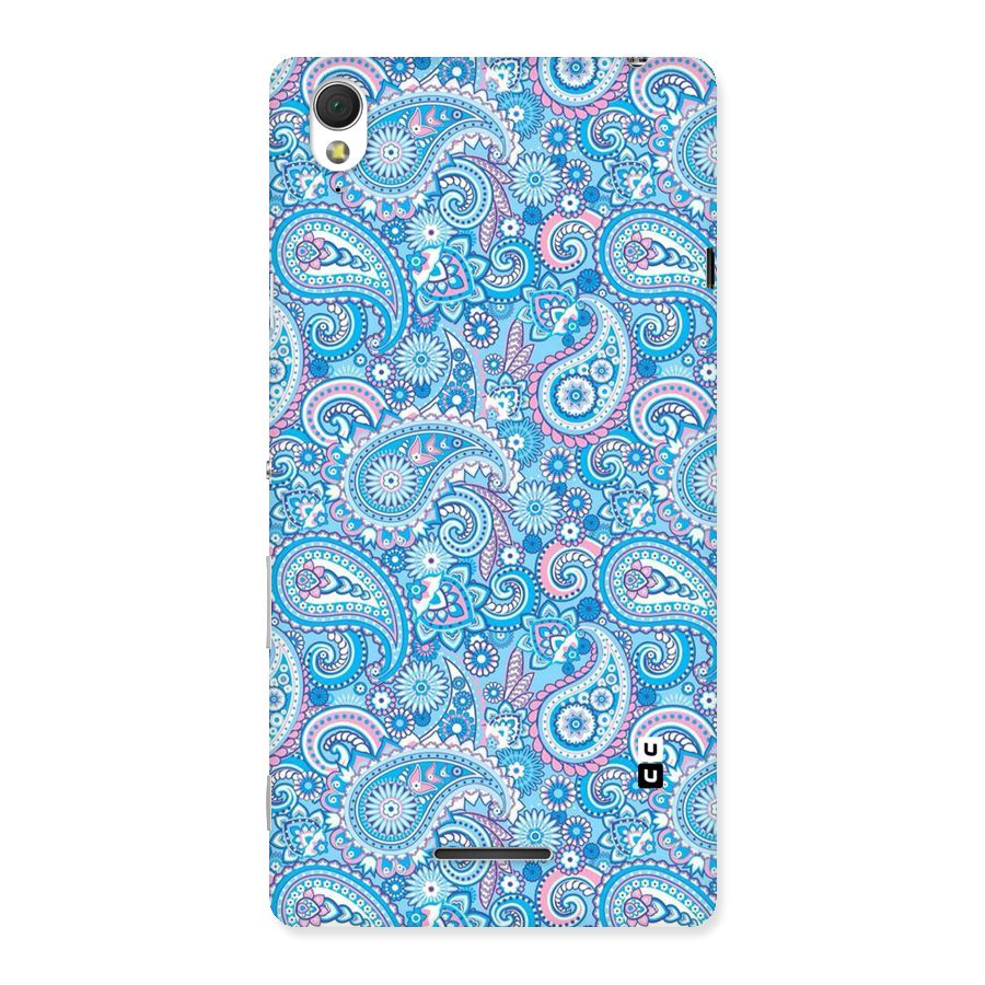 Blue Block Pattern Back Case for Sony Xperia T3