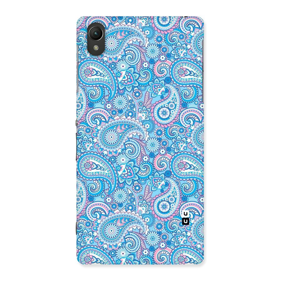 Blue Block Pattern Back Case for Sony Xperia Z2