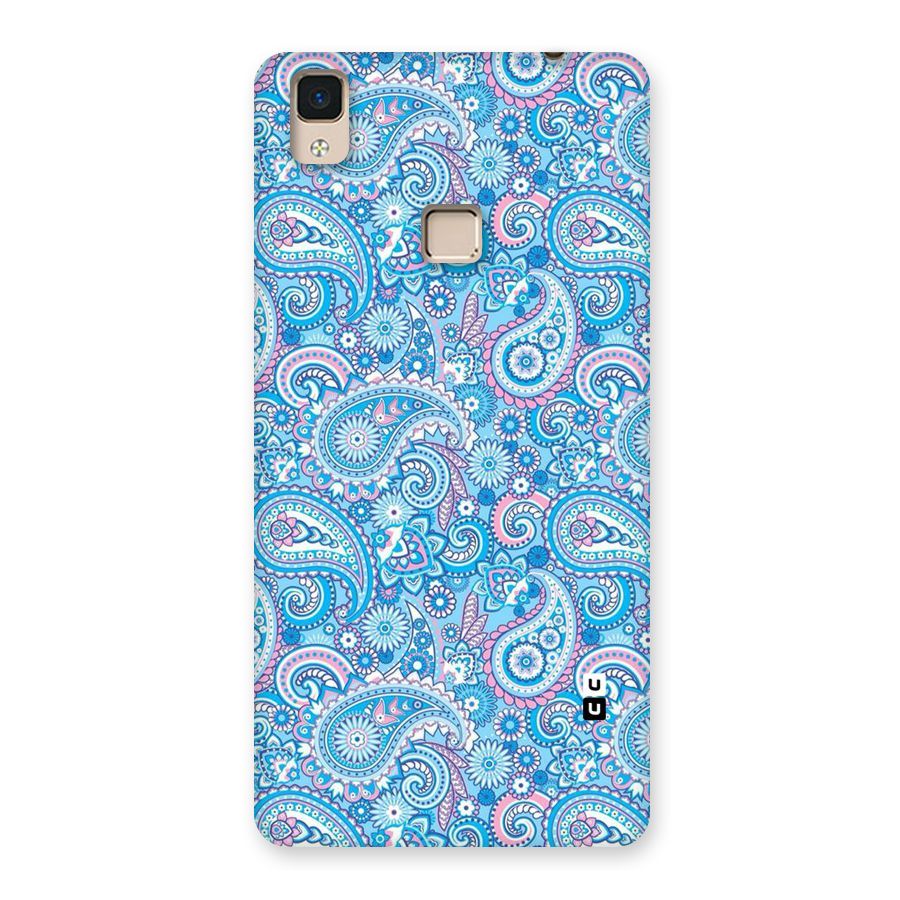Blue Block Pattern Back Case for V3 Max