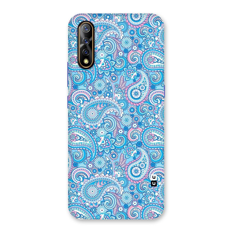 Blue Block Pattern Back Case for Vivo S1