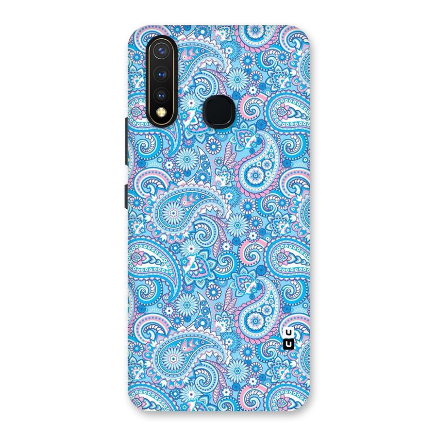 Blue Block Pattern Back Case for Vivo U20