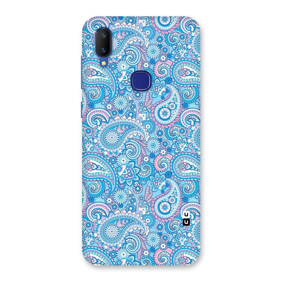 Blue Block Pattern Back Case for Vivo V11