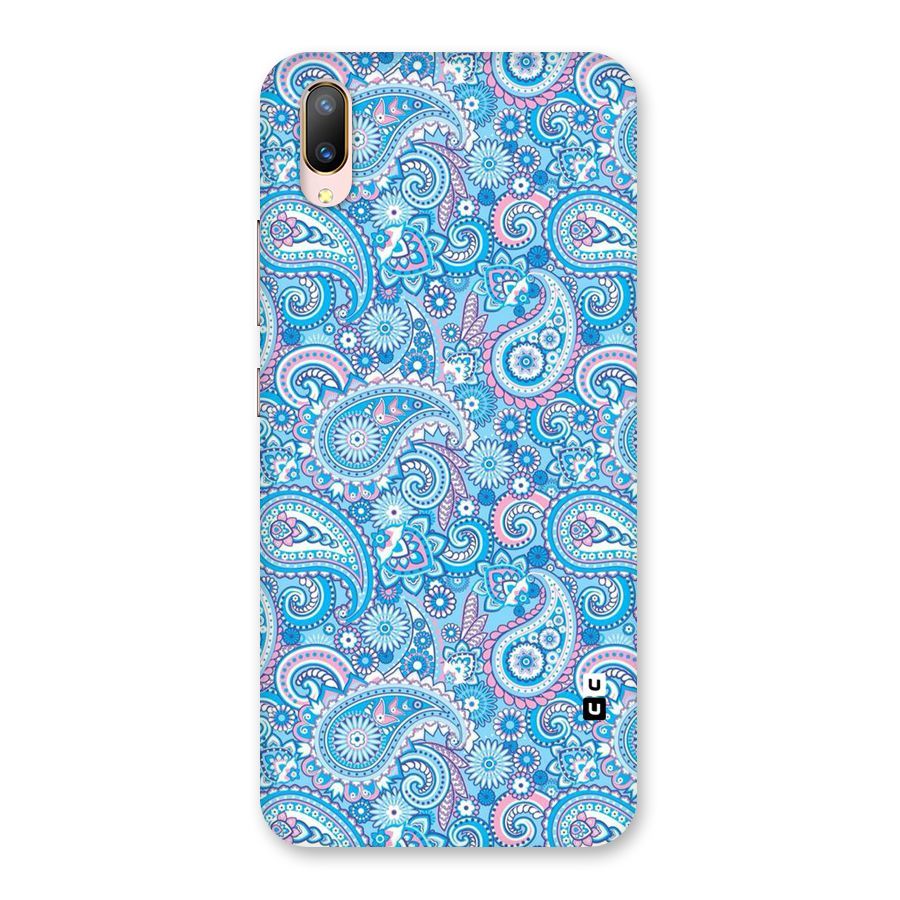 Blue Block Pattern Back Case for Vivo V11 Pro